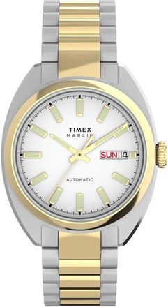 Timex Marlin Draper Two-Tone Automatic Bracelet Watch, 37mm at Nordstrom