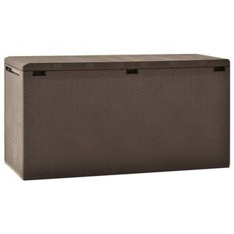 Berkfield Home Garden Storage Box Brown 114x47x60 cm | Size: 114 x 47 x 60 cm