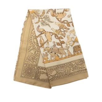 Herm&egrave;s Pre-owned Foulard Early America - - Pre-owned - Donna - Beige - ONE SIZE