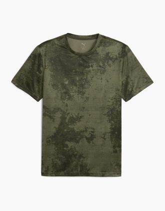 Puma Mens Tad Essentials Aop T-Shirt - Green - Size: 38