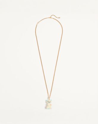 Valentino Garavani Collana Valentino Garavani Le Chat De La Maison In Nylon E Metallo Uomo ORO UNI