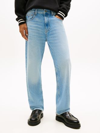 Tommy Jeans Straight-Jeans TOMMY JEANS OTIS REGULAR, Herren, Gr. 32, L&auml;nge 36, denim light, Denim/Jeans, Obermaterial: 99% Baumwolle, 1% Elasthan, unifarben, regu