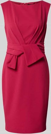 Vera Mont Knielanges Cocktailkleid mit Knotendetail in Pink, Gr&ouml;&szlig;e 36