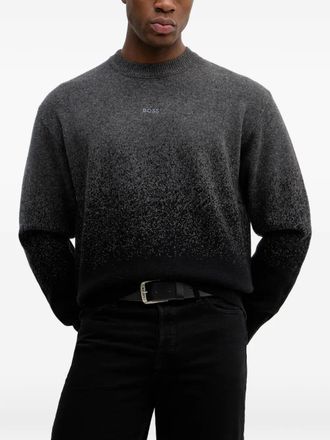 BOSS Kalbrush crew-neck sweater - Grigio