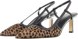 Michael Kors Heels - Alora Mid Sling - leo print - Heels for ladies