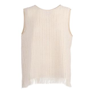 PESERICO Peserico, Round-neck Knitwear, female, White, Size: L Round-neck Knitwear