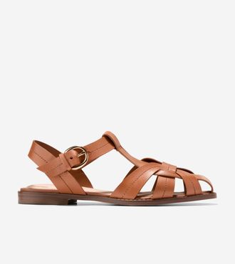 Cole Haan Womens Rosette Fisherman Sandals - Brown Size 10.5