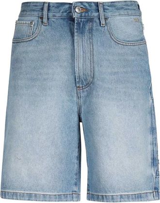 GCDS Denim Bermuda Shorts met Metalen Accenten - Heren - Denim shorts - Blauw - W30 - Denim - Korte Broeken