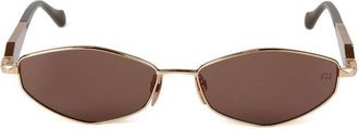 Ana Hickmann Womens Sunglasses Gold-Beige Metal
