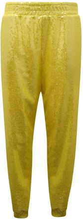 PHO Firenze Pantalone 5422010C - Dames - Sweatpants - Geel - M - Pailletten - Broeken