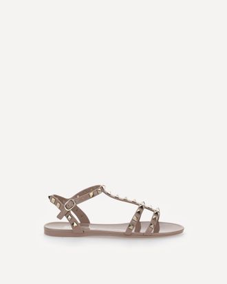 Valentino Garavani Rubber Rockstud Sandals Female 36