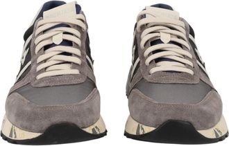 Premiata Multicolor Distressed Sole Suede-Mesh Sneakers