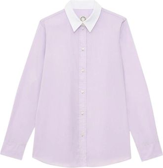 Ines De La Fressange Martin Shirt - Dames - Overhemden - Roze - L - Katoen - Overhemden