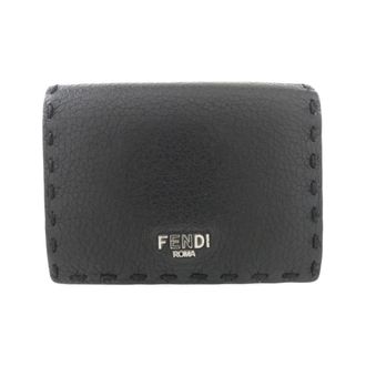 Fendi Black Leather Wallet (Tri-Fold) (Pre-Owned)