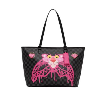 Sprayground Checkerboard Tote - female - SPRAYGROUND - Shopping Bags - Black - ONE SIZE - Bags