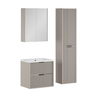 Vicco Conjunto De Muebles De Ba&ntilde;o De 4 Piezas Ruford, Cachemira, 4 Partes, Vicco