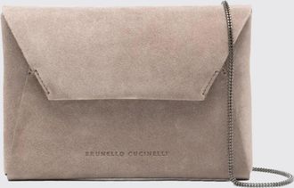 Brunello Cucinelli Pochette a busta in camoscio Brunello Cucinelli