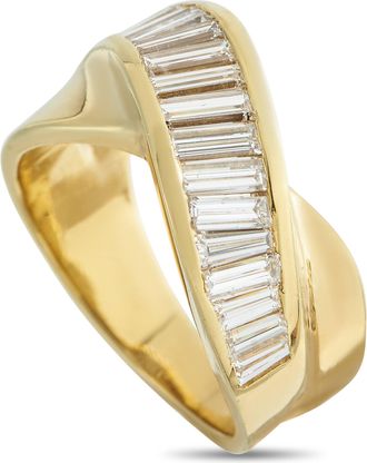 Luxury Bazaar 18K Yellow Gold 1.25ct Diamond Ring MF15-050526
