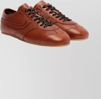 Dries Van Noten casual leather sneakers rubber sole