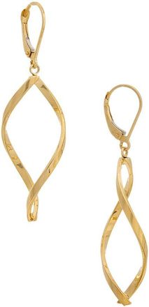 Italian Gold, Inc 10K Twisted Marquise Earrings