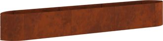 vidaXL Cama De Jard&iacute;n Elevada Acero Oxidado 300 X 40 X 40 Cm Acero Vidaxl