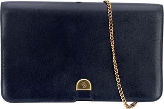 Dior Blue Leather Shoulder Bag (Authentic Pre-Loved)