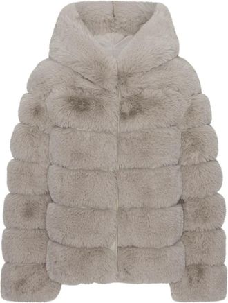 Americandreams Blake Faux Fur Jas - Dames - Jassen - Beige - XL - Polyester - Jassen