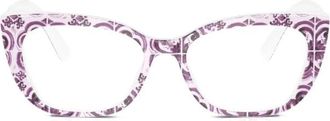 Dolce & Gabbana Cat Eye Optisch Montuur - Dames - Brillen - Veelkleurig - 49 MM - Accessoires