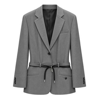 Meimeij Tailored Blazer - - Jackets - Donna - Grigio - S
