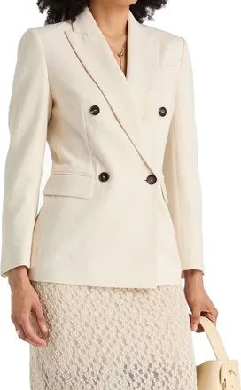 Brunello Cucinelli Womens White Cotton Blazer Clothing