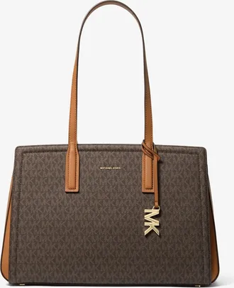 Michael Kors Laila Medium Signature Logo Tote Bag