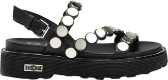 Cult Ziggy Sandal - Dames - Sandalen - Zwart - 35 EU - Leer - Schoenen
