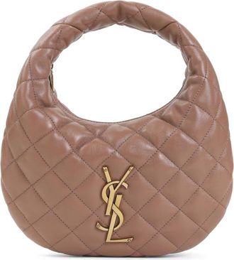 Saint Laurent Icarino Handtas - Dames - Handtassen - Roze - ONE Size - Leer - Tassen