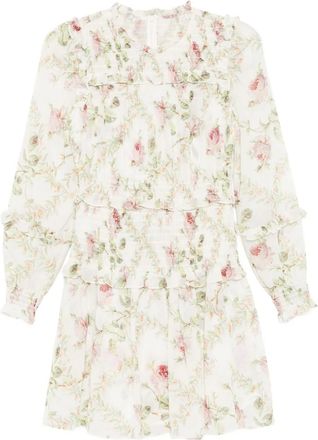 Needle & Thread Emilia mini dress - women - Polyester/Nylon/Recycled Polyester - 10 - Neutrals