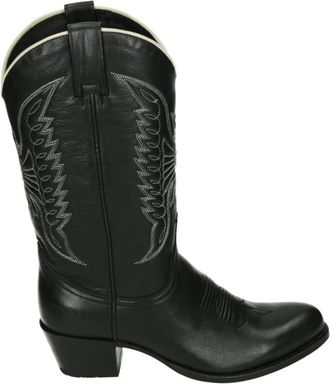 Sendra Schoenen, Dames, Zwart, 42 EU, Leer, Western Leren Laars Zwart