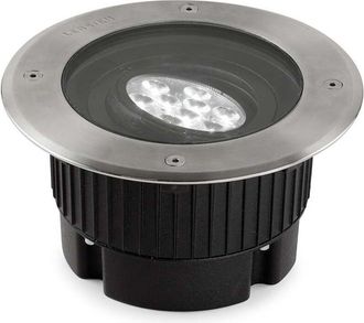 Leds - C4 Leds C4 - Empotrable De Suelo Ip65-ip67 Gea Power Led Round &Oslash;180mm Led 22 Blanco Neutro - 4000k On-off Acero Inoxidable Aisi 316 1167lm