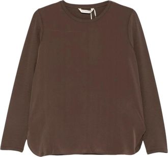 Max Mara Lange Mouwen Tops - Dames - Longsleeves - Bruin - XL - Tops