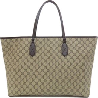 Gucci Brown Pvc Tote Bag (Pre-Owned)