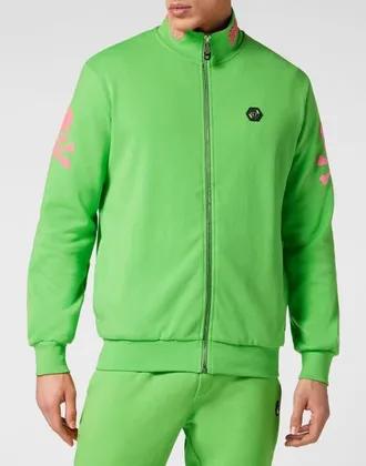Philipp Plein Jogging Top Skull&Amp;Bones Men in Acidgreen at Nordstrom, Size Xxx-Large