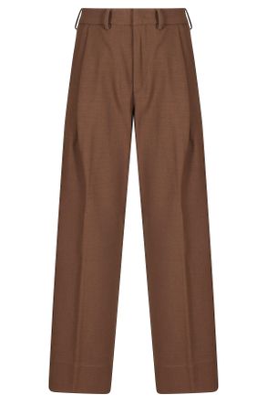 Seventy Brown Stretch Cotton Straight-Leg Pants