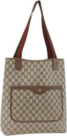 Gucci Pre-owned Tote Bags, female, Beige, Size: ONE SIZE Pre-owned Vintage Tote Bag