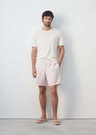 Mango Costume righe seersucker lilla - Uomo - XS - MANGO MAN