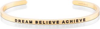 Mantra Dream Believe Achieve bracelet in Yellow Gold at Nordstrom
