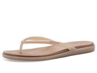 Crocs Miami Round Toe Flip Flop Sandals Womens Sandals Milk Chocolate Jelly : 10 M, Synthetic