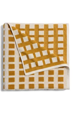 Parachute Capri Check Beach Towel in Natural With Marigold at Nordstrom