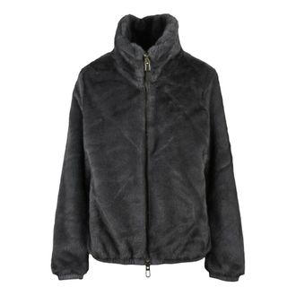 Duno Jassen, Dames, Grijs, L, Polyester, Giubbotto Eco