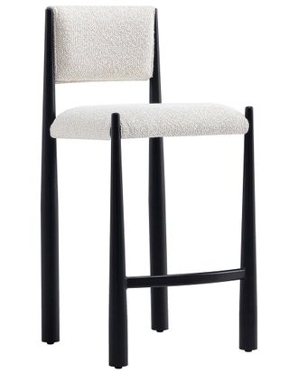 Manhattan Comfort Lennor Metal Boucle Counter Stool
