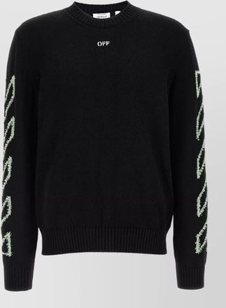 Off-white cotton diag outline jumper