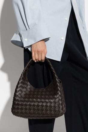 Bottega Veneta Campana Small Bag, Womens, Brown