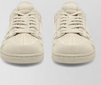 Amiri leather paneled low-top sneakers